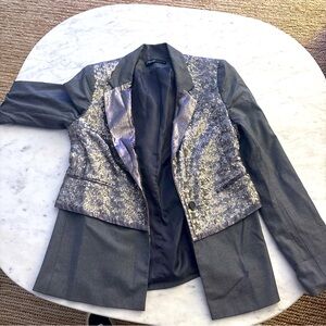 Elizabeth And James Sequin Grey Blazer (size S) - Excellent Condition
